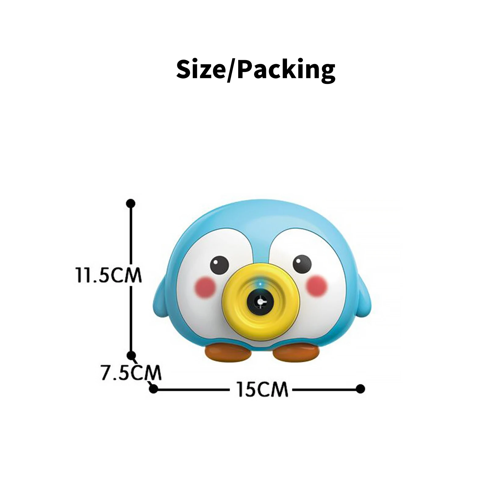 

IKAUOIE Little Blue Penguin Bubble Music Baby Bath Toys Kids Pool Swimming Bathtub Soap Machine Automatic Bubble Bath Toy