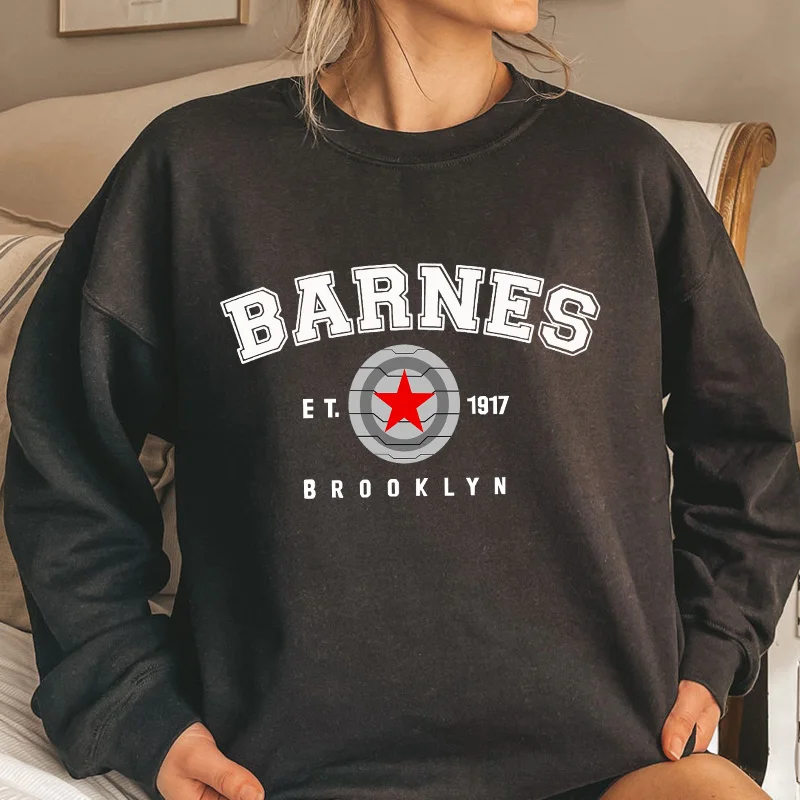 

Bucky Barnes Crewneck Sweatshirts Women Men Pullover Fleece Tracksuit Tv Show Oversize Sweater Woman Clothes Sweat Coat Hoodie