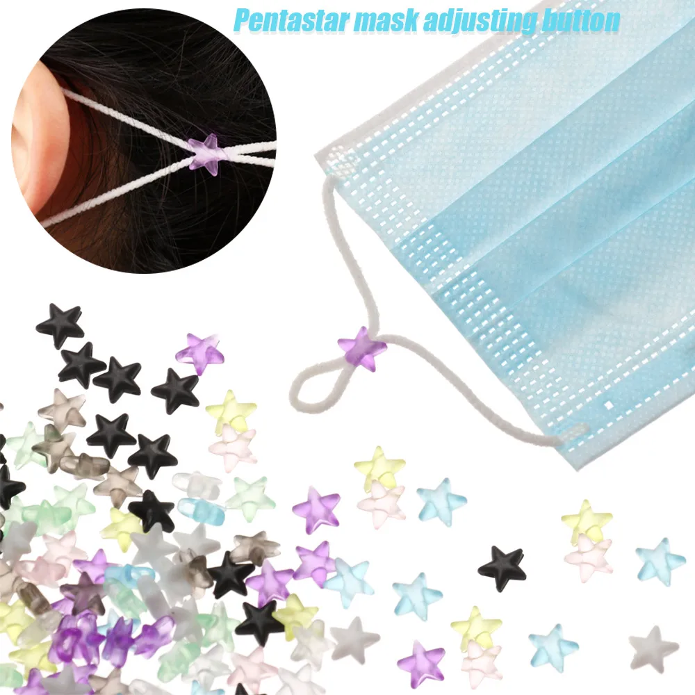 100 шт. Новый пентаграммный силиконовый шнур застежка для шнура Противоскользящий