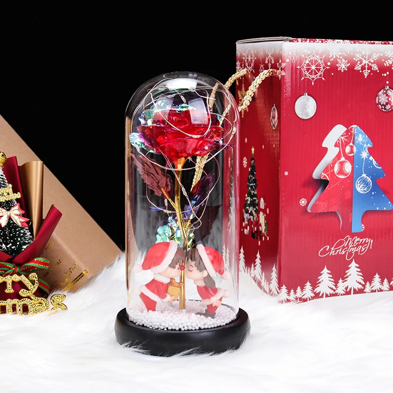 

Стеклянная купольная 3d-лампа на рождественскую елку, светодиодный ночсветильник с USB, стеклянная сфера для творчества, Декор для дома и офис...