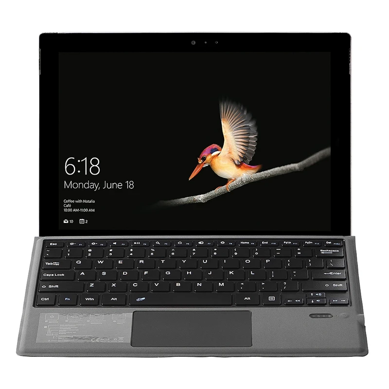 

Wireless Keyboard with Touchpad For Microsoft/Surface Pro 4, Ultra-Slim Portable Bluetooth Wireless Keyboard