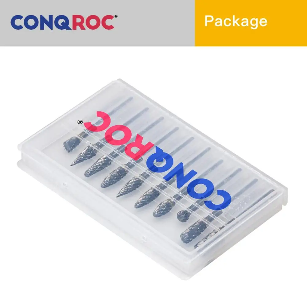 Набор твердосплавных заусенцев для гравировки диаметр 5 мм хвостовик 3 1/8 дюйма 10