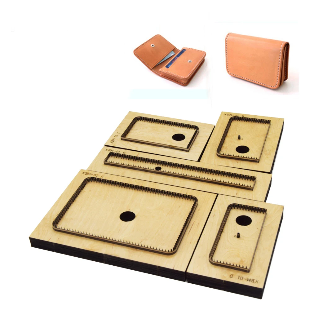 5 шт./компл. сделай сам кожаное ремесло Женский держатель для карт сложенный