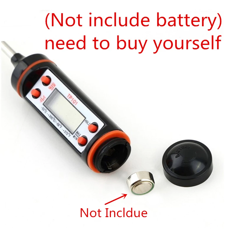 

Kitchen Digital BBQ Baking Food Thermometer Meat Cake Candy Fry Grill Dinning Household Cooking Thermometer Gauges with Battery