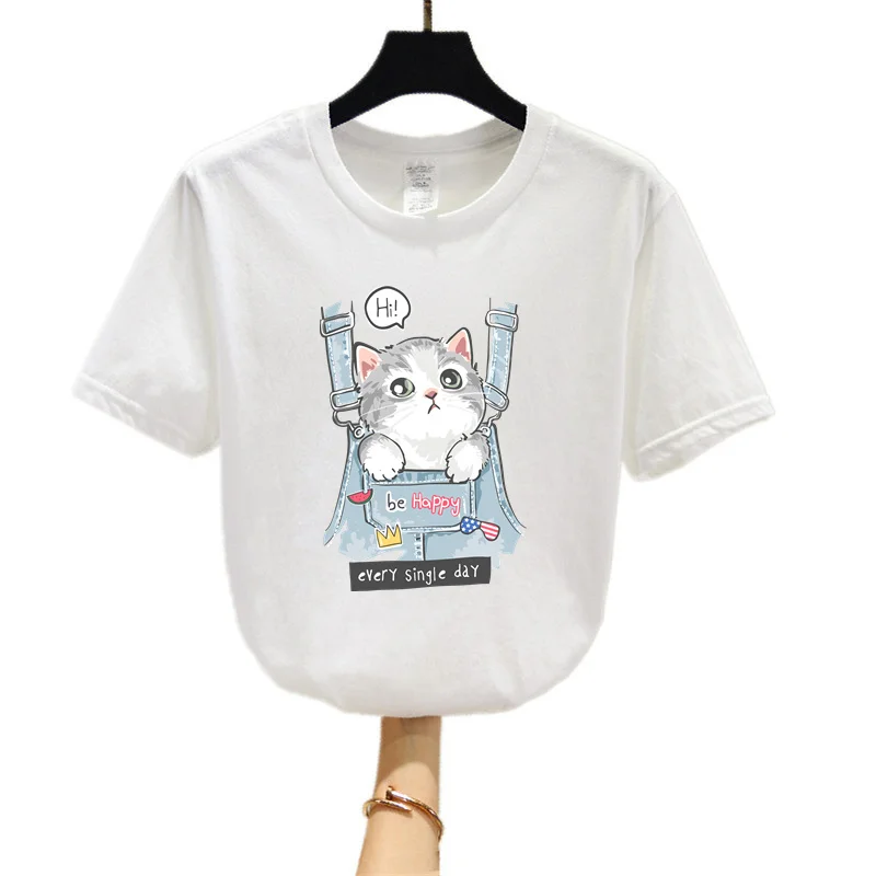 Новинка 2021 летняя одежда Милая футболка с карманами и коротким рукавом