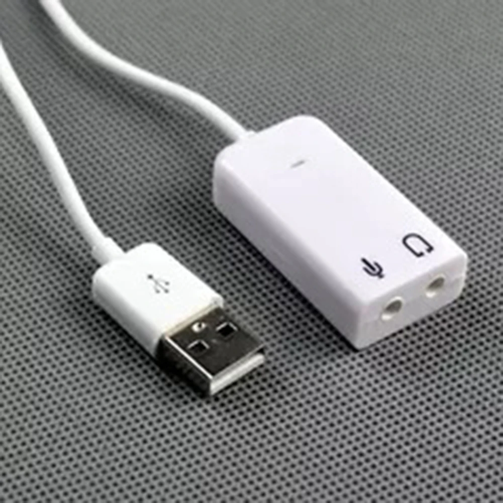 USB 2 0 до 3 5 мм Virtual 7 1 CH наушники 3D внешняя звуковая карта аудио адаптер | Мобильные