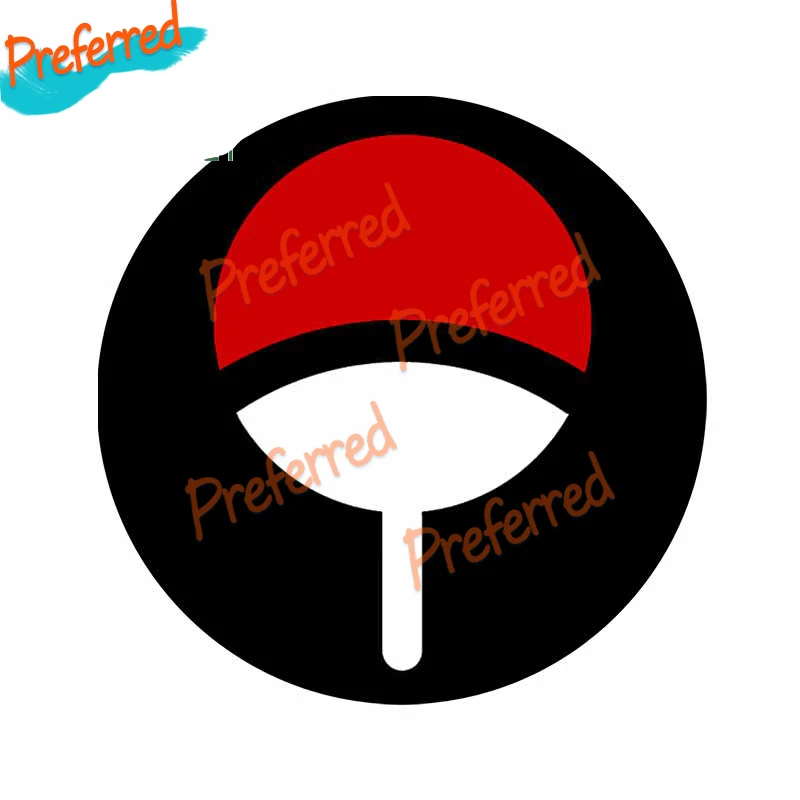 Наклейки на машину с символами клана Ниндзя Учиха устойчивые к царапинам