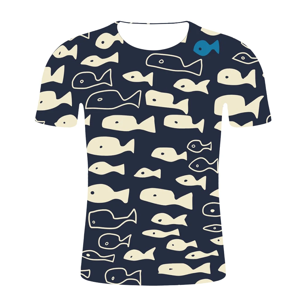 Новинка Мужская 3D футболка с круглым вырезом и коротким рукавом цифровая печать