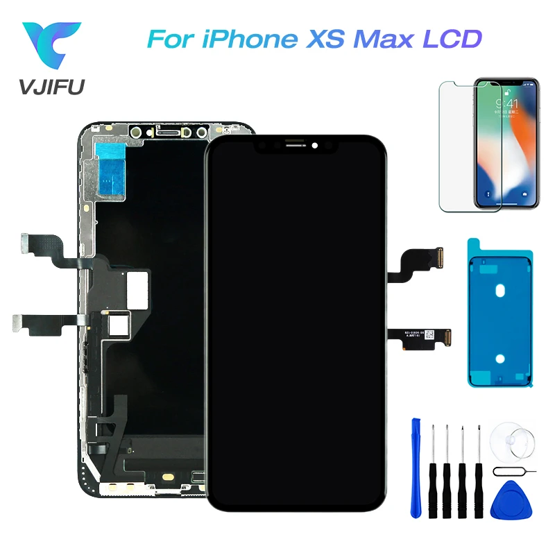 ЖК-дисплей 6 5 дюйма для iPhone XS Max сенсорный экран с дигитайзером в сборе запасные