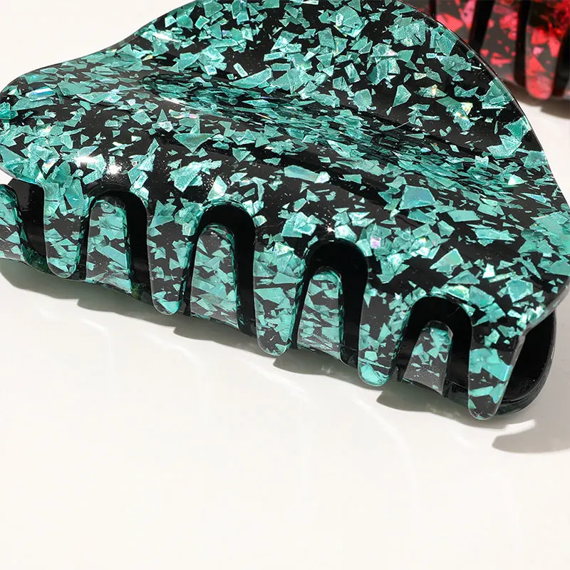 

Korean Geometric Acetate Hair Claws Large HairPins and Clips Marble Prined Hair Clamps Crabs for Women Girls Hair accessories