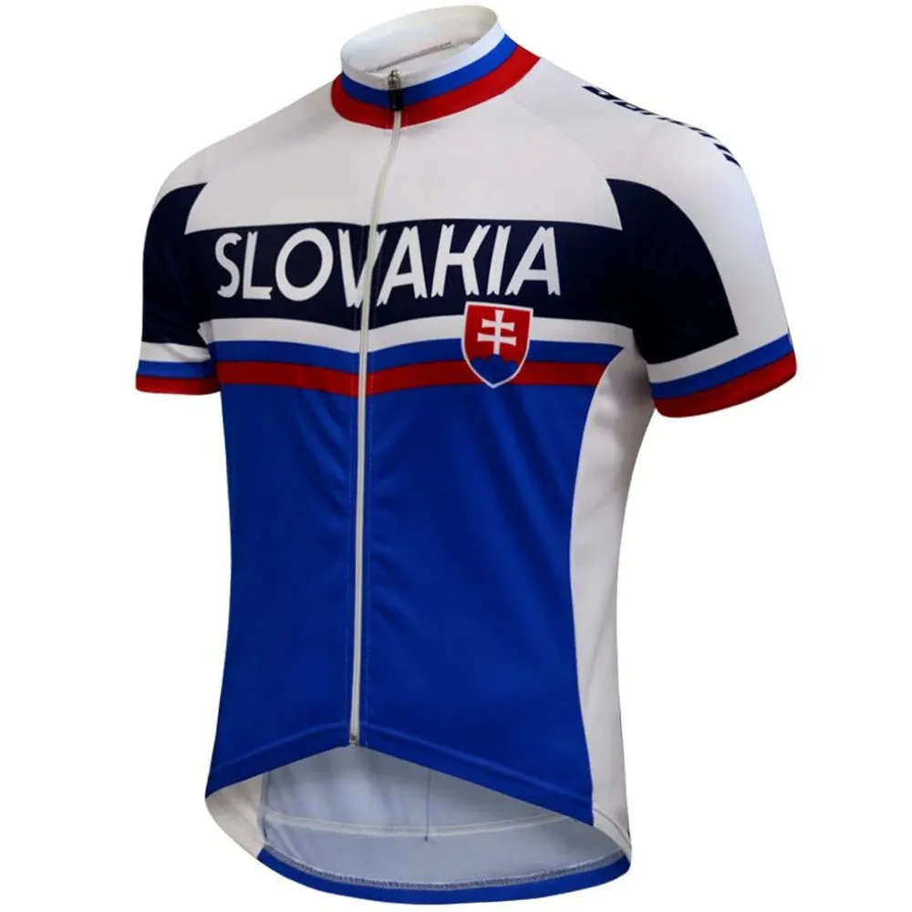 Slovaka Cycling Jersey Set Slovakian National Team Clothing Men Road Bike Shirt Suit Bicycle Shorts MTB Sport Wear|Велосипедные