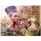 3d diy египетского Queen алмазная живопись Вышивка камни в форме ромбакруглый Алмазная мозаика rhinestoneshome украшения дома картины