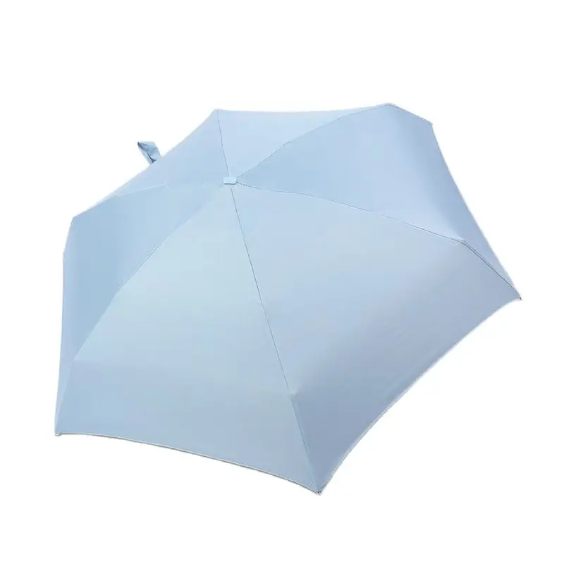 

Innovative New Pocket Colorful Handle Five Fold Umbrella Sunscreen Anti UV Portable Foldable Rain Umbrella for Men and Women