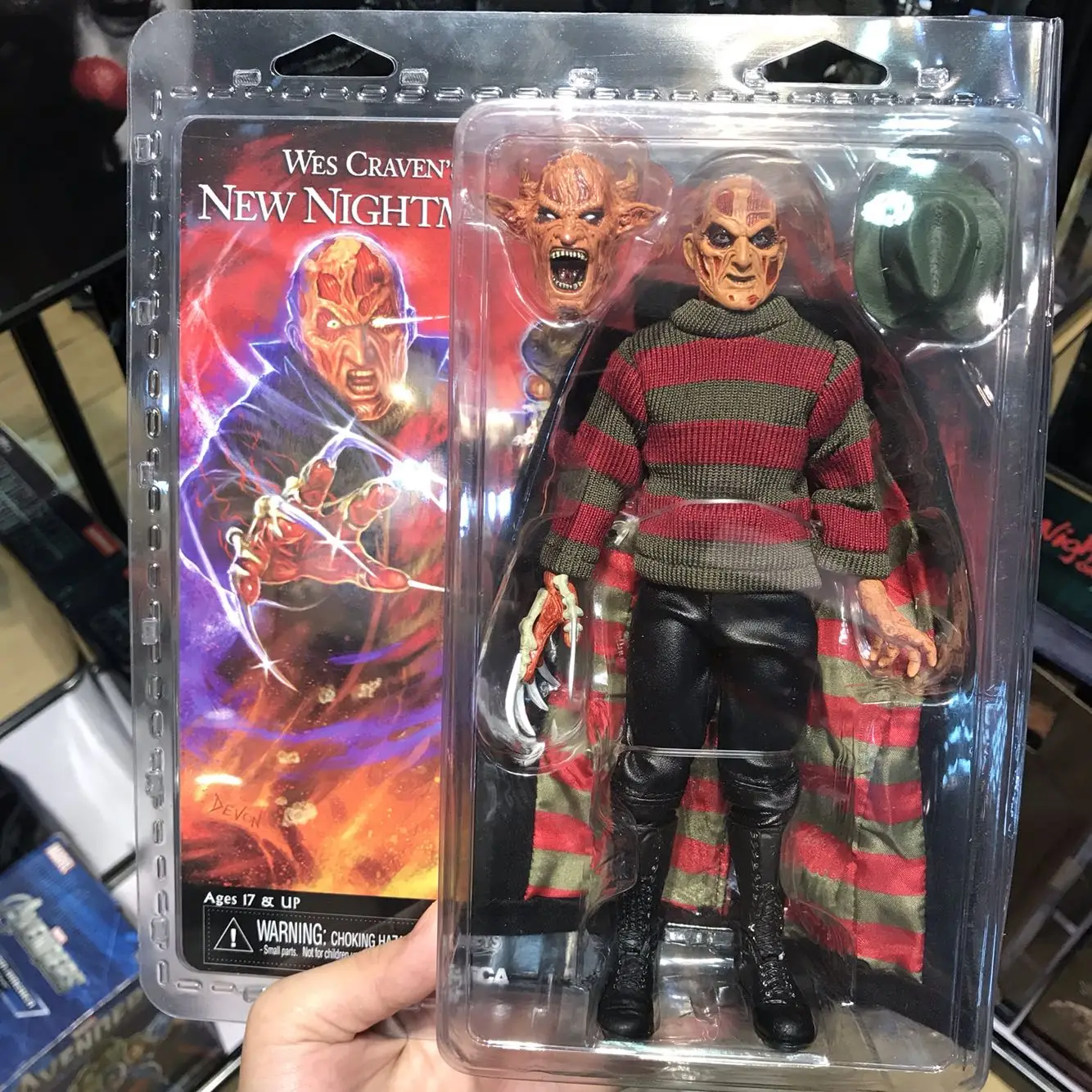 NECA 18 дюймов "Кошмар на улице Вязов" кошмар Фредди Крюгер дьявол Edi'ti'on фигурка коллекция игрушек