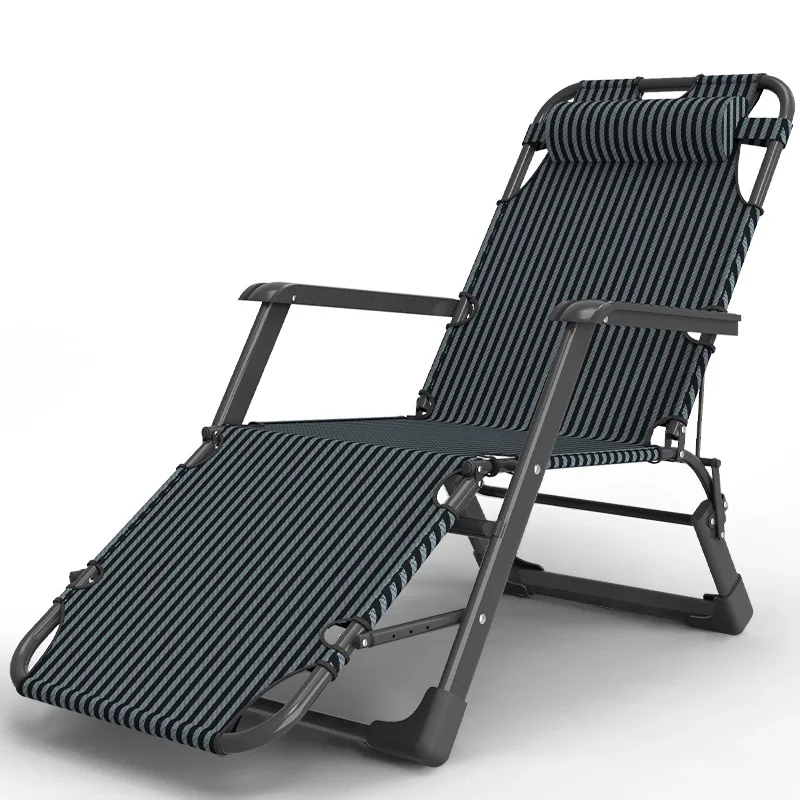 저렴한 다기능 접이식 침대 안락 의자 점심 식사 침대 의자 사무실 게으른 다시 비치 의자 휴대용 캠핑 침대