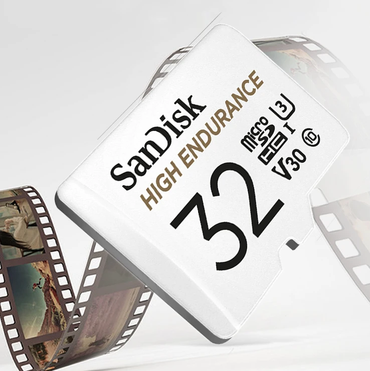 SanDisk, высокопрочная карта памяти Micro SD, 32 ГБ, 64 ГБ, 128 ГБ, 256 ГБ, профессиональная TF карта с адаптером для автомобиля dvr камеры