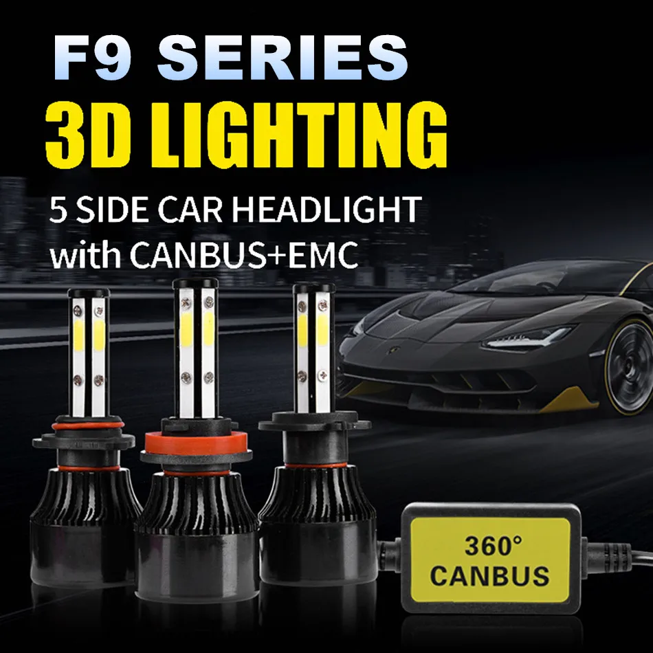 Светодиодные противотуманные фары INLONG 12 В 9005 лм H7 H4 H11 H8 H9 Hb3 9006 Hb4|Передние LED-фары
