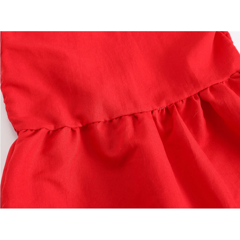 

2020 Summer Baby Girl Dress Princess Solid Ruffle Collar Bow Tie Dress Girls Toddler Sleeveless Clothes Backless Dresses DC266