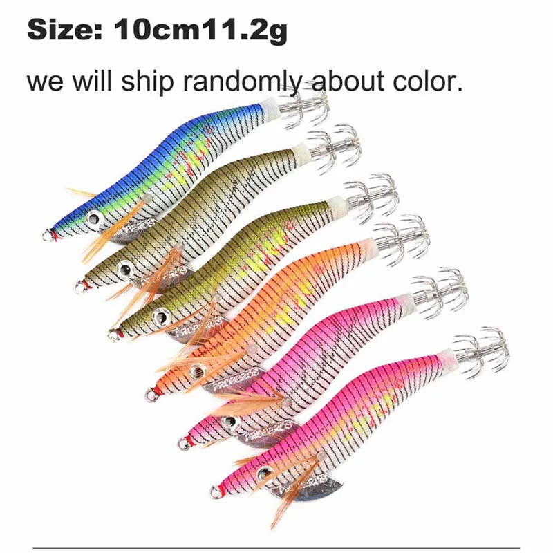 Прозрачная Высококачественная светящаяся рыболовная приманка в форме кальмара 5