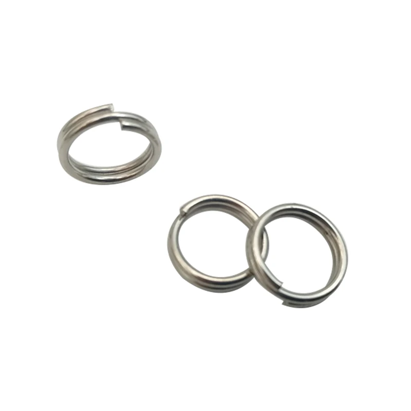 500 шт сверхпрочные рыболовные разъемные кольца из нержавеющей стали приманка