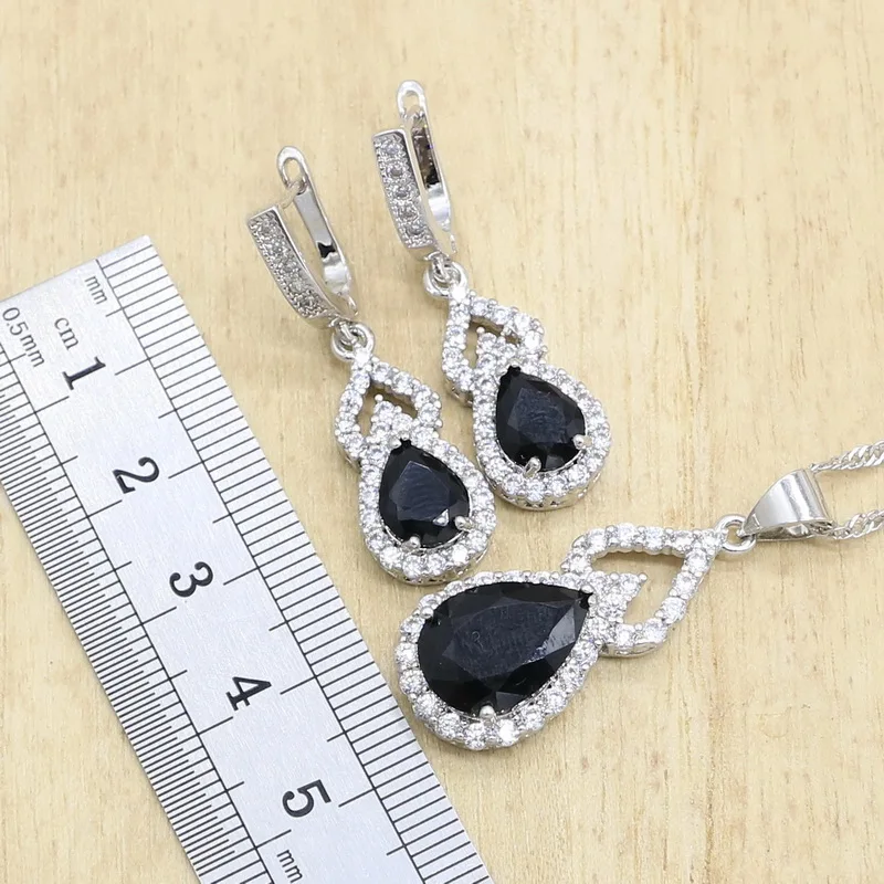 Комплект из колье серёг кольца и браслета серебра 925 пробы|Ювелирные наборы| |