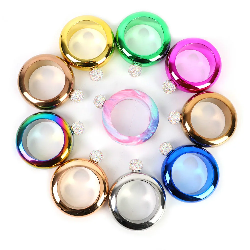 3 5 унций/100 мл Творческий браслет фляга нержавеющая сталь спирт виски водка