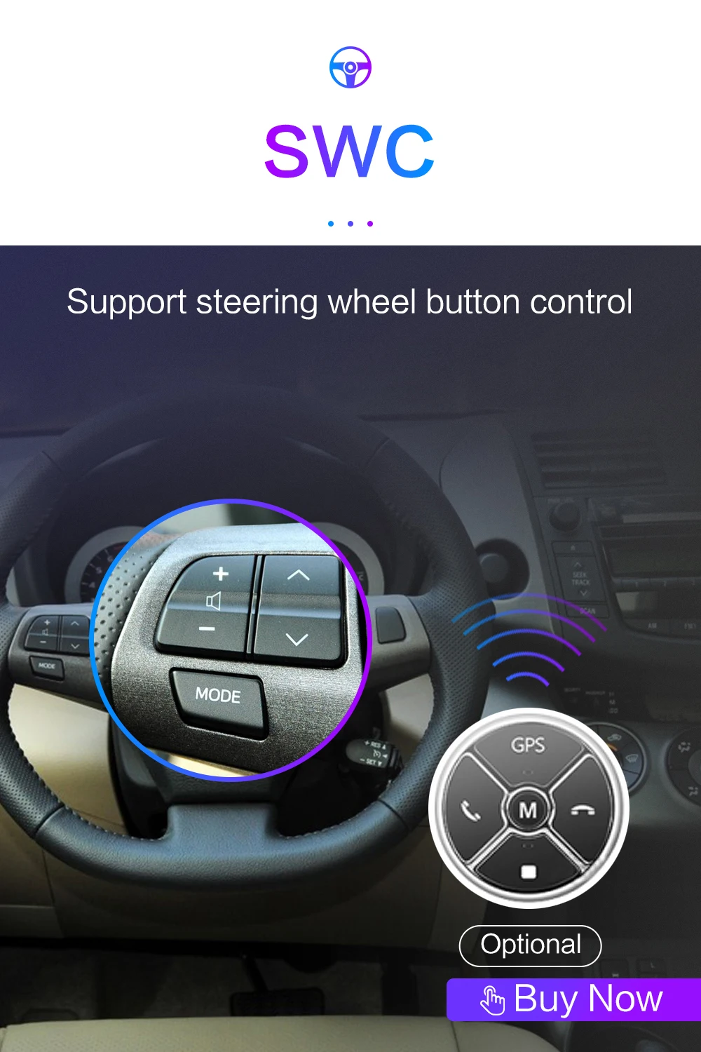 Автомобильная магнитола с gps Навигатором мультимедийная стерео-лента на Android для