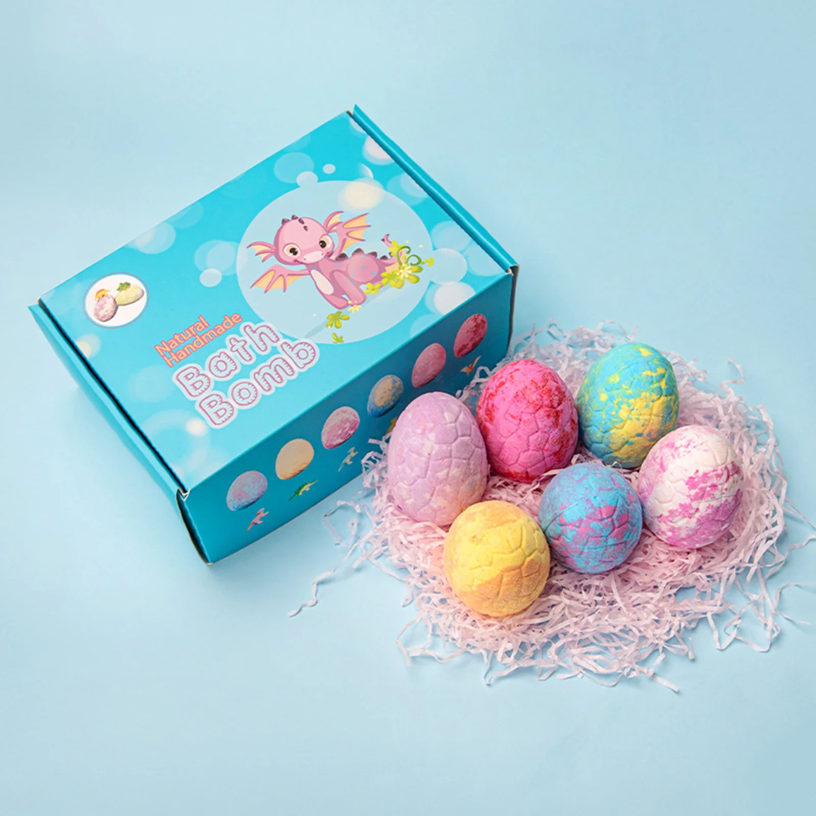 Новый 6 шт. Бомбочки для ванны мяч Подарочный набор детей игрушки динозавров спа