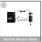 600 В переменного тока  набор драйвера шагового двигателя + Новый ЧПУ DC Вт WS55-220-310A кВт ER11 55 мм бесщеточный шпиндель.