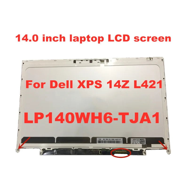 Tela Lcd Original para Laptop Dell Xps 14z Lp140wh6-tja1 F2140wh6 Painel de 14 Polegadas 1366*768 40 Pinos Tela de LCD do laptop