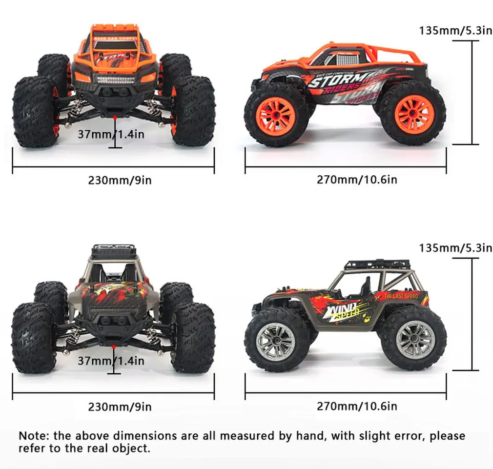 

2.4G Remote Control Model 1:14 Brushed PET Four-wheel Drive High-speed Remote Control Vehicle Car Gift For Children
