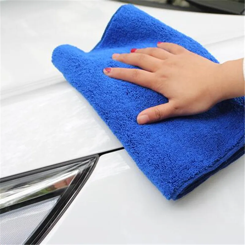 1 шт. из толстого плюша для мытья автомобиля микрофибры Полотенца очистки