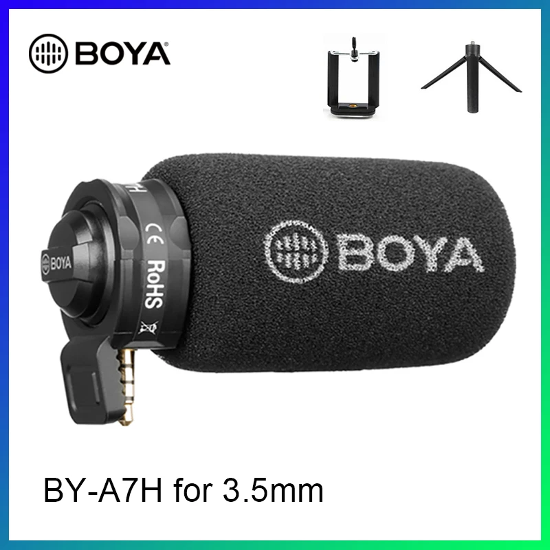 BOYA BY DM100 DM200 A7H цифровой конденсаторный стерео микрофон для iPhone Samsung Android телефонов