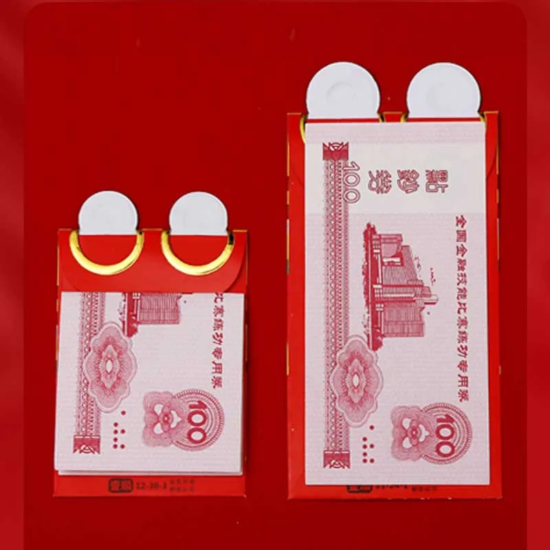 6 шт./компл. 2022 красный конверт с изображением года тигра китайская бумага