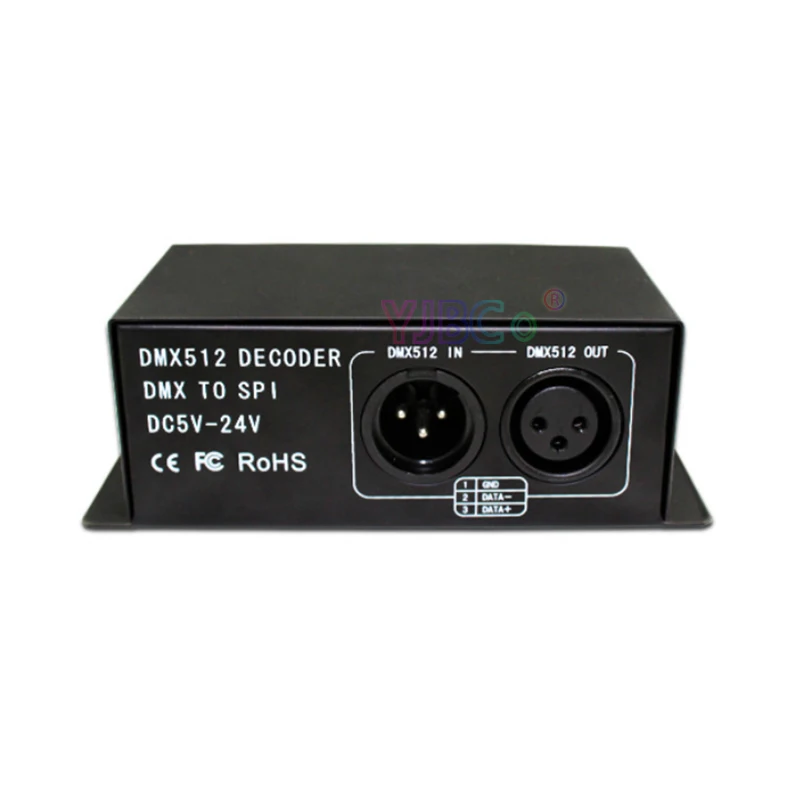 DC 5V~24V Full color DMX 512 Decoder led strip dimmer to SPI module controller support WS2811 WS2812 WS2801 6803 IC | Лампы и