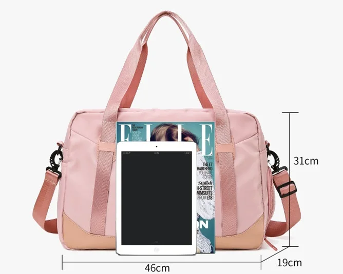 Large Capacity Waterproof Oxford Travel Bag Unisex Zipper Fitness Gym Yoga Storage Handbag Shoulder Messenger Bag Duffle Luggage