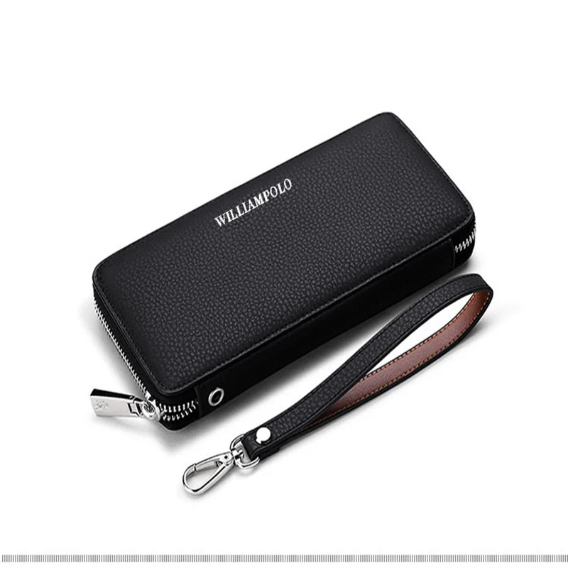 Высокого класса раскладный кожаный кошелек на молнии для мужчин 2019 новые модные