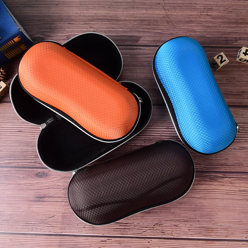 

Portable Fiber Colorful Cover Sunglasses Case for Glasses Box with Zipper Eyeglass Cases Sunglass Shell Protector Unisex Solid