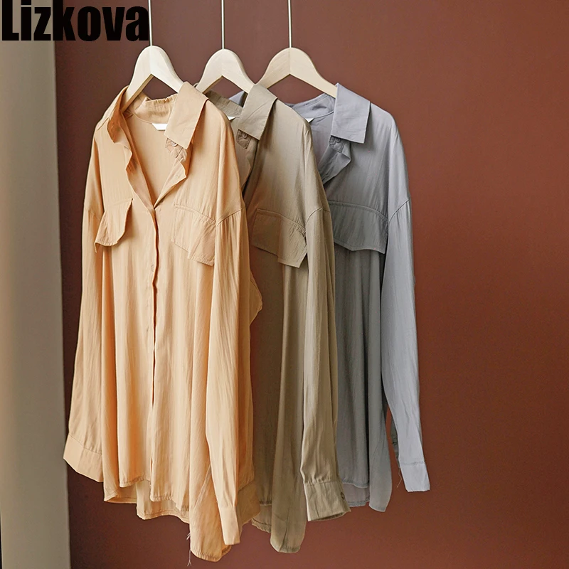 

Женская блузка с имитацией кармана, винтажная Повседневная блузка большого размера, модель KT8201, 2020