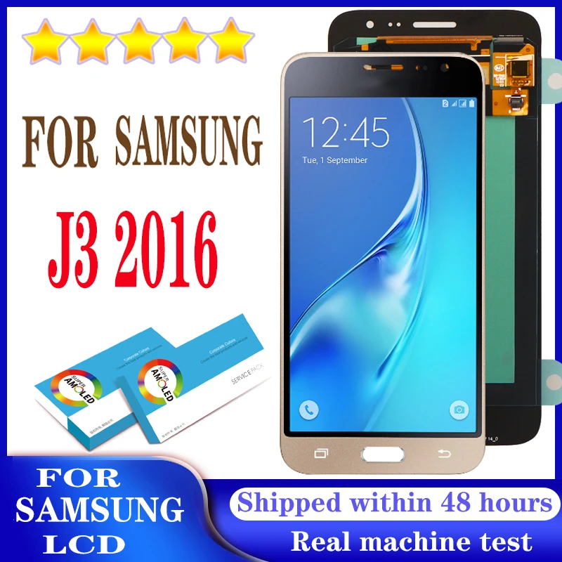 100% Оригинальный Amoled 5 0 ''дисплей для Samsung Galaxy J3 2016 J320 J320A J320F Полный ЖК-дисплей