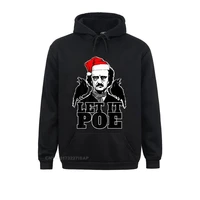 let it poe funny edgar allan poe christmas hooded pullover europe sweatshirts for men autumn hoodies japan style fashionable