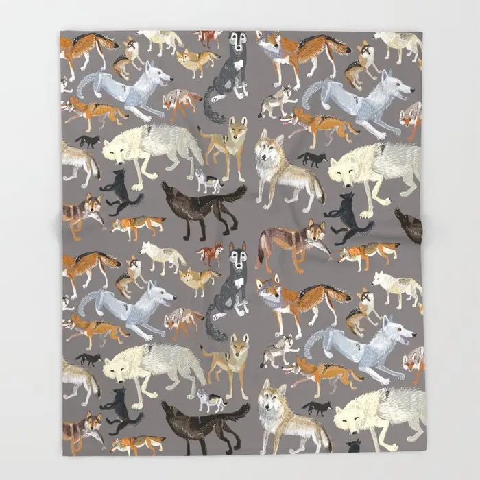 

Wolves Of The World Animal Wolf Flannel Blanket Winter Bedspread Soft Warm Throw Blankets for Bed Sofa Travel Bedding Throws