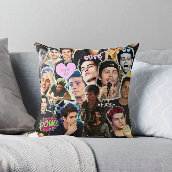 

Dylan O Brien Collage Printing Throw Pillow Cover Wedding Hotel Fashion Home Fashion Case Sofa Bedroom Soft Pillows not include