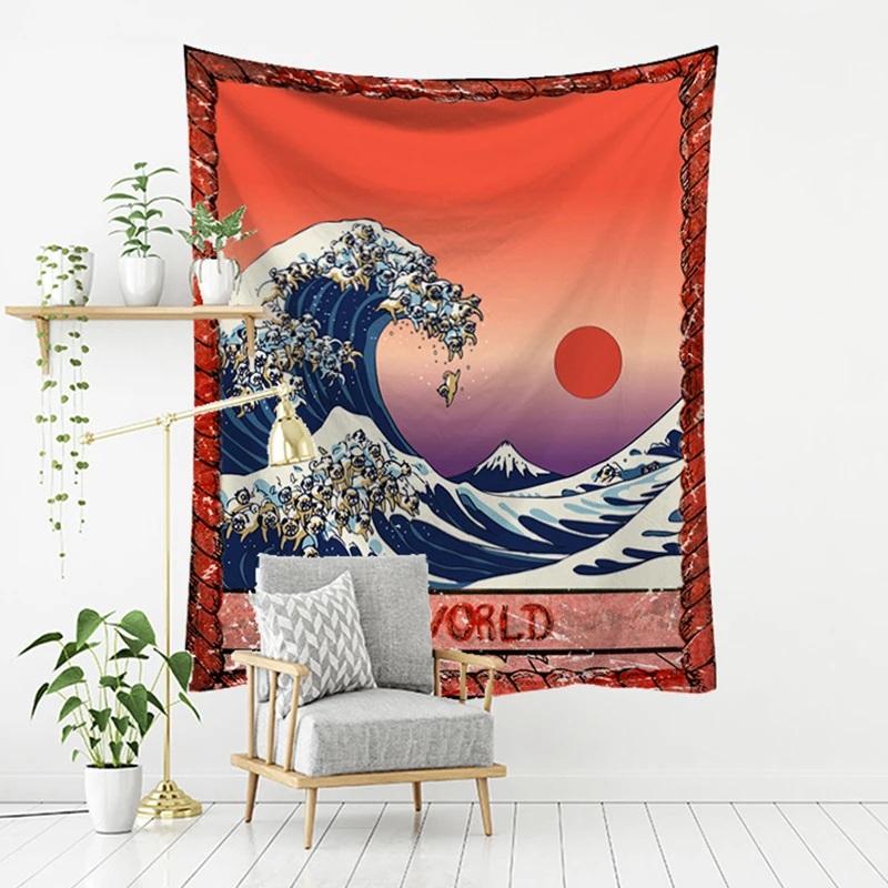 Психоделический гобелен серия карт Таро напечатанная домашняя настенная