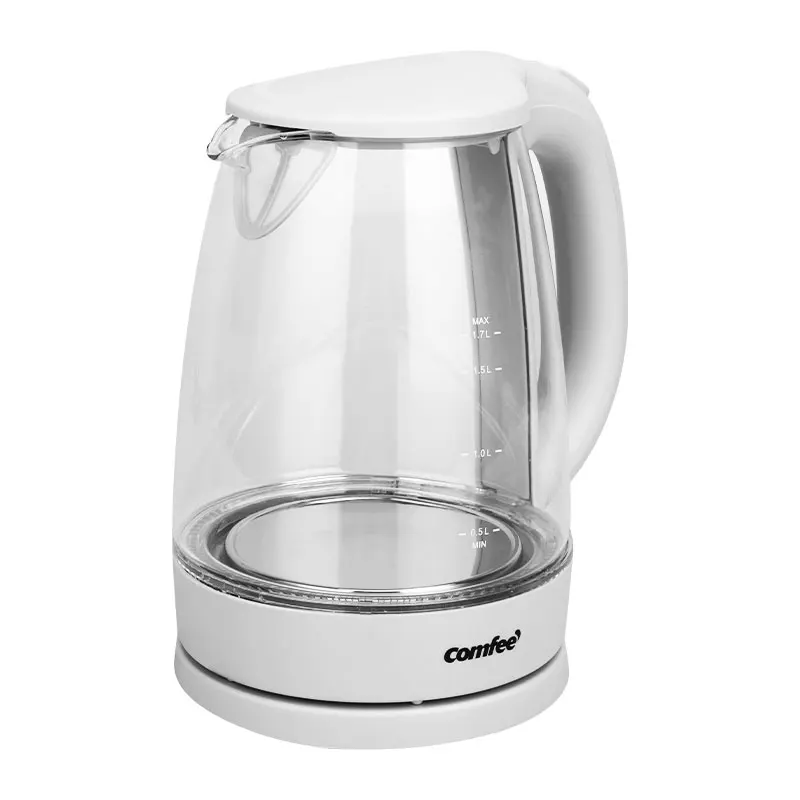 чайник электрический Comfee CF KT7001 1850 2200 Вт 1 7 л съёмный фильтр и LED подсветка быстрое
