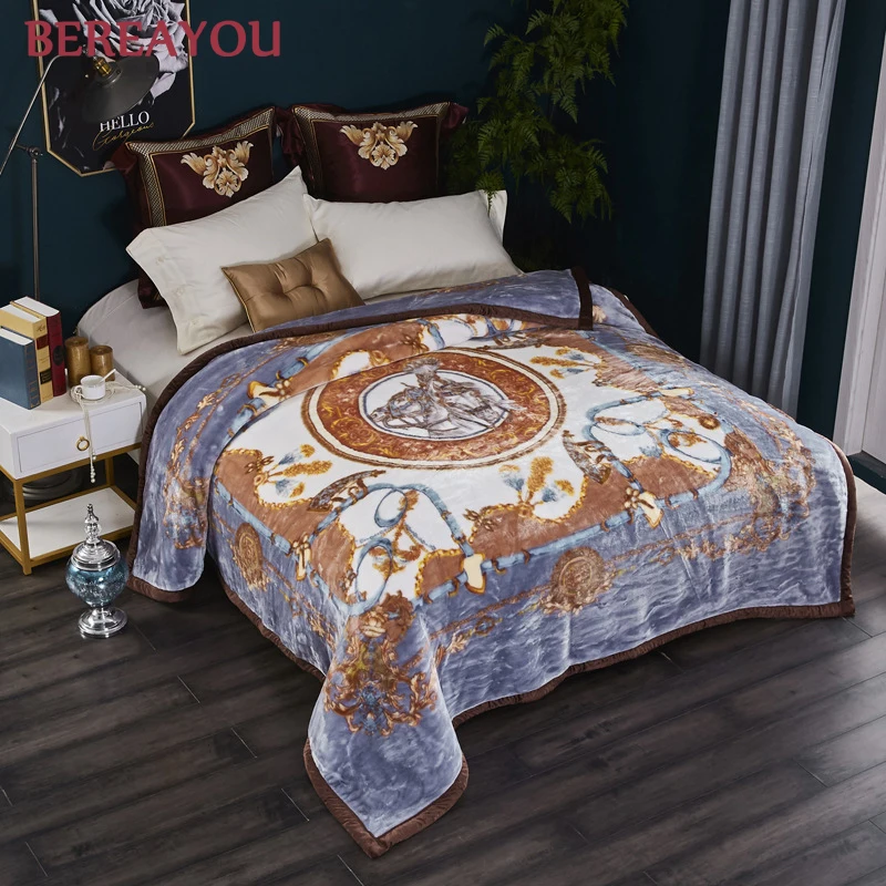 Европейский Raschel теплое одеяло s утяжеленное для детей и взрослых King Size зимнее