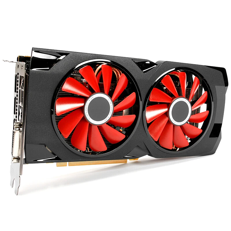 Бывшая в употреблении игровая видеокарта 80% 90% RX 570 4 ГБ бит GDDR5 для настольного ПК