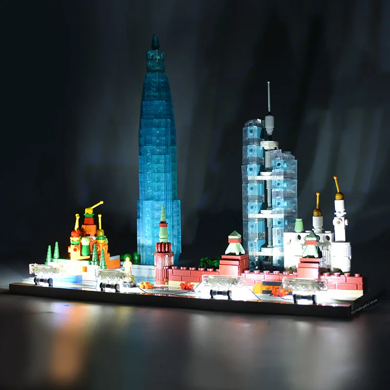 701 шт Мини Русская архитектура в Москву Skyline Блок Набор DIY город Landmark Moc создатель