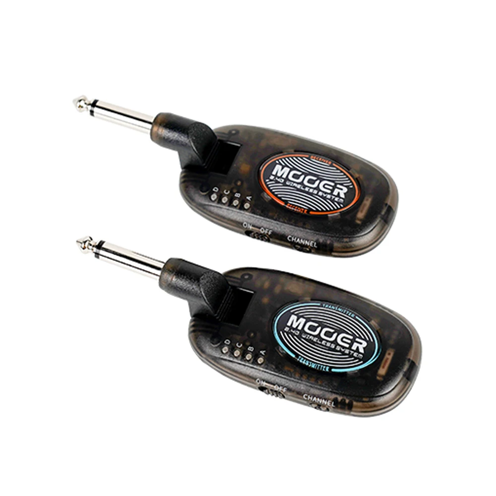 

Mooer P10 2.4G Wireless Guitar Transmitter Receiver Set Rechargeable Wireless Guitar System 15 Meters Transmission Range