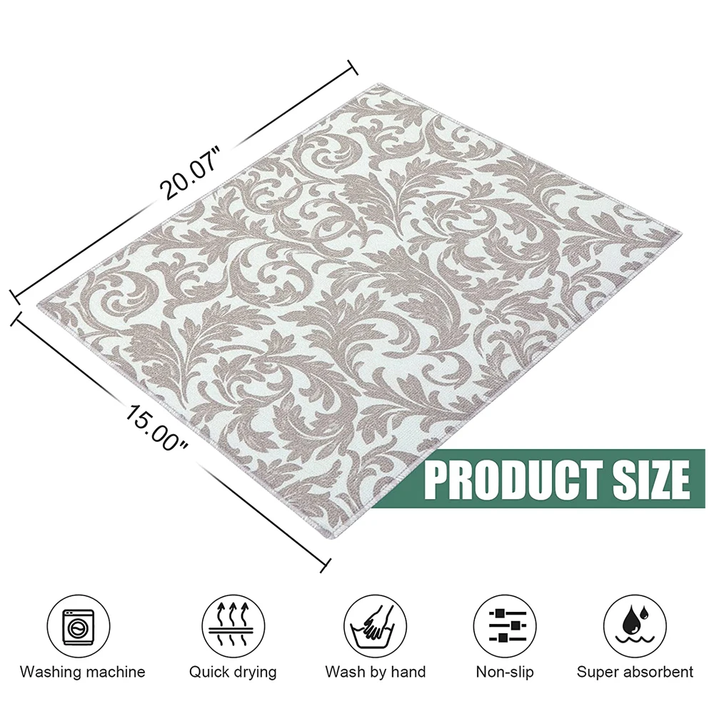 Коврик для сушки посуды из микрофибры 20-15 дюймов | Дом и сад